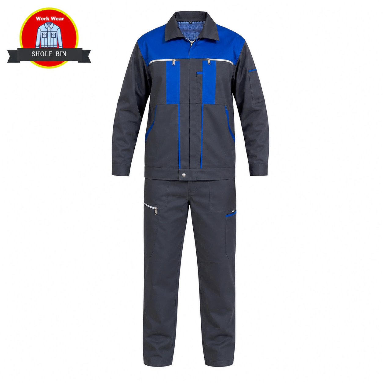Model S3 Workwear1 لباس کار مدل S3 طوسی آبی