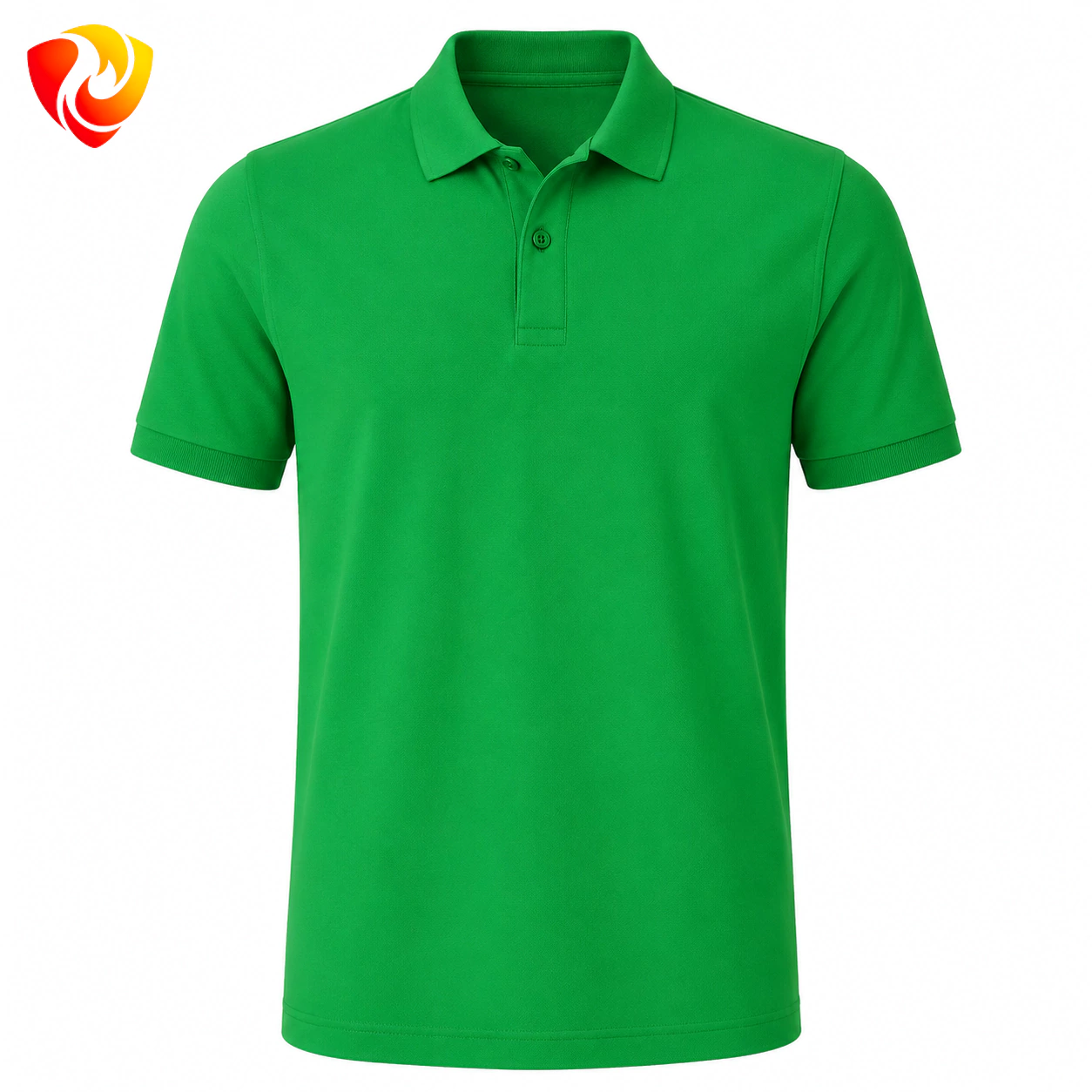 Green Piqué T-shirt تیشرت جودون سبز چمنی - پولوشرت جودون تنفس پذیر با امکان چاپ و گلدوزی